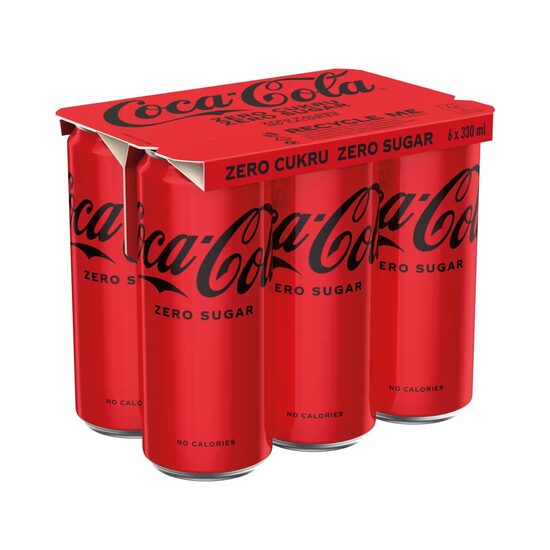Gāzēts dzēriens COCA COLA Zero, bundžā, 6gabx0.33l (DEP)